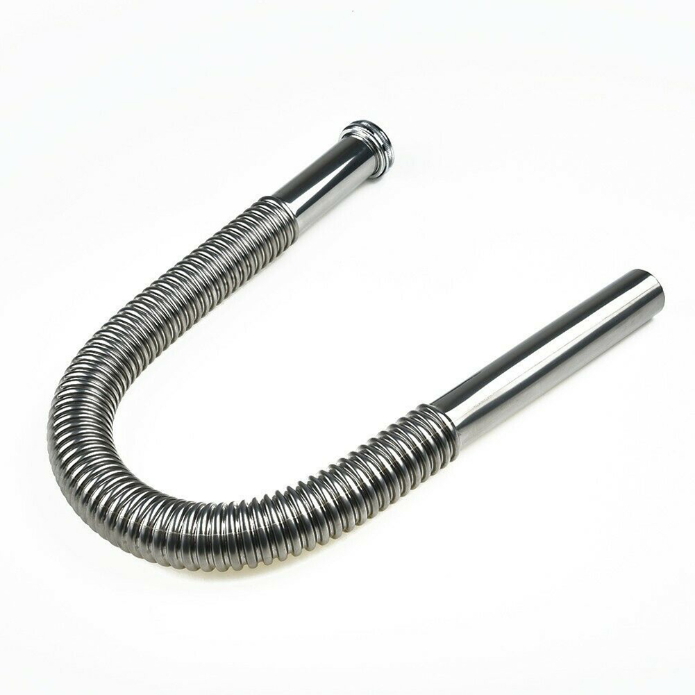 Flexible Hose Braided - 80cm lavabo tahliye hortumu paslanmaz çelik